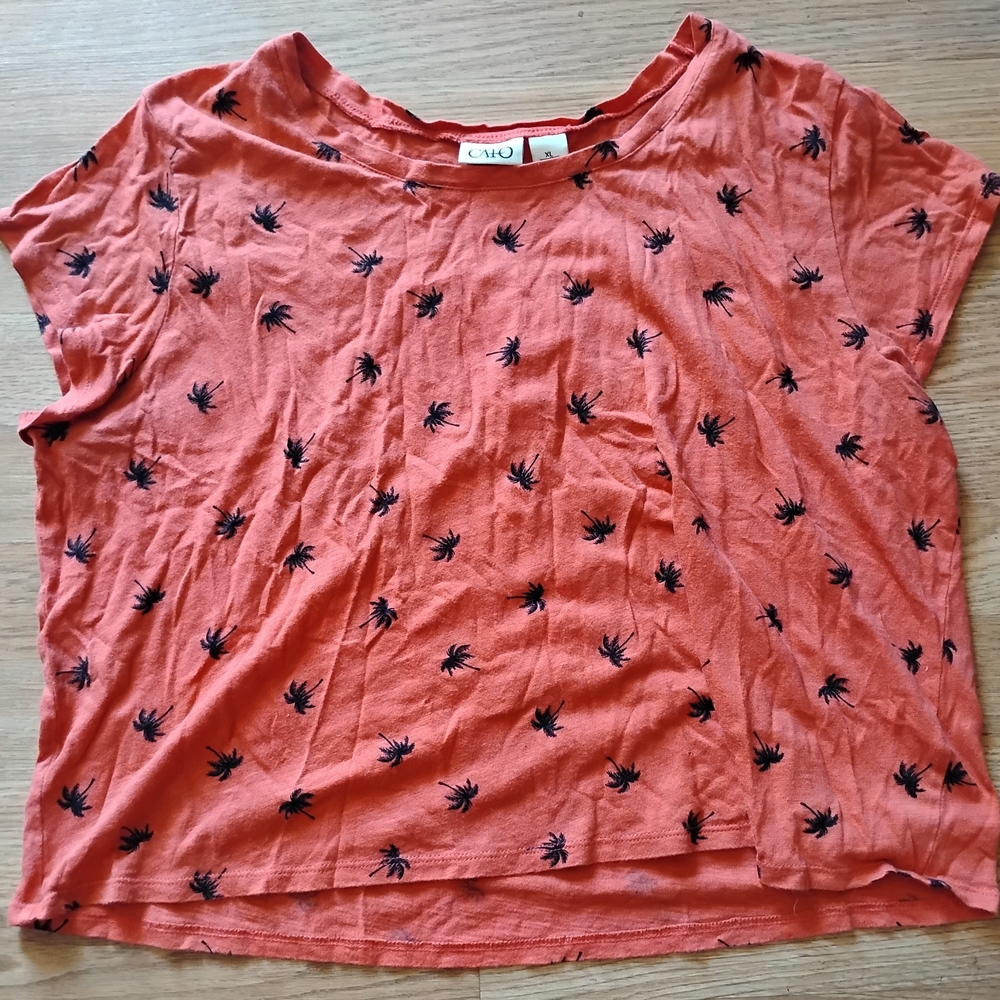 Cato Pink Boxy Short Sleeve Tee